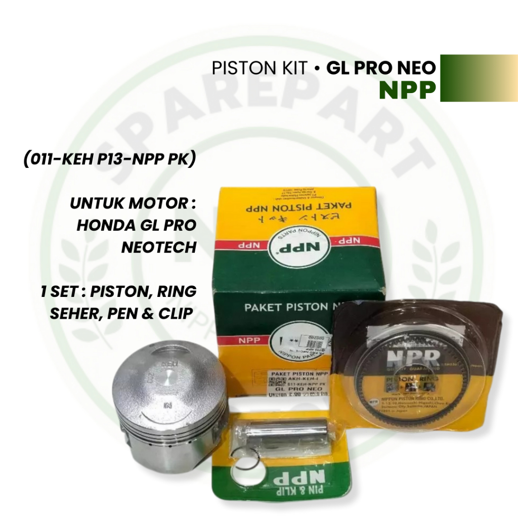Piston Kit GL Pro Neotech || Set Piston Paket Piston Kit Honda GL Pro Neo Tech Merk NPP