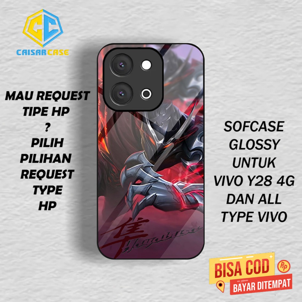 Case Vivo Y28 [ ML ] Softcase Kilau Vivo Y28 Case Casing Hp Vivo Y28 Pelindung Camera