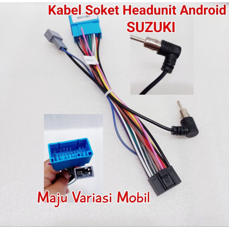 Kabel Soket/Soket Head Unit Android Mobil Suzuki Plug N Play