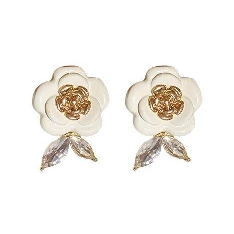 Anting Model Tindik Anting Putih Bunga Anting Wanita