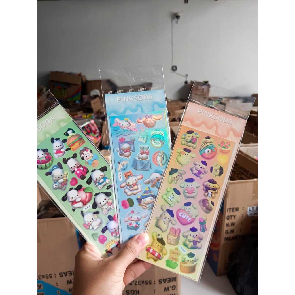 

mainan anak stiker karakter lembaran stiker lucu karakter murah promo