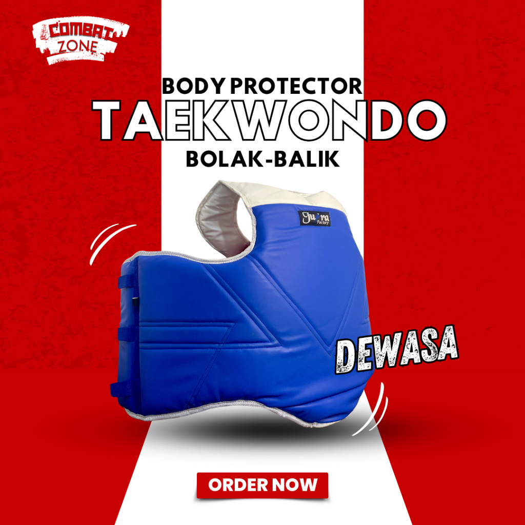Body Protector Taekwondo Bolak Balik / Hugo Taekwondo Bolak Balik