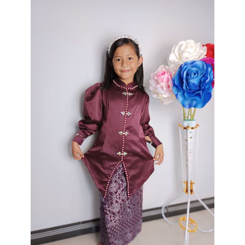 SHANUM ANAK SONGKET KURUNG MELAYU MALAYSIA DENGAN ROK SONGKET BAJU KONDANGAN BAJU LEBARAN KURUNG MAL
