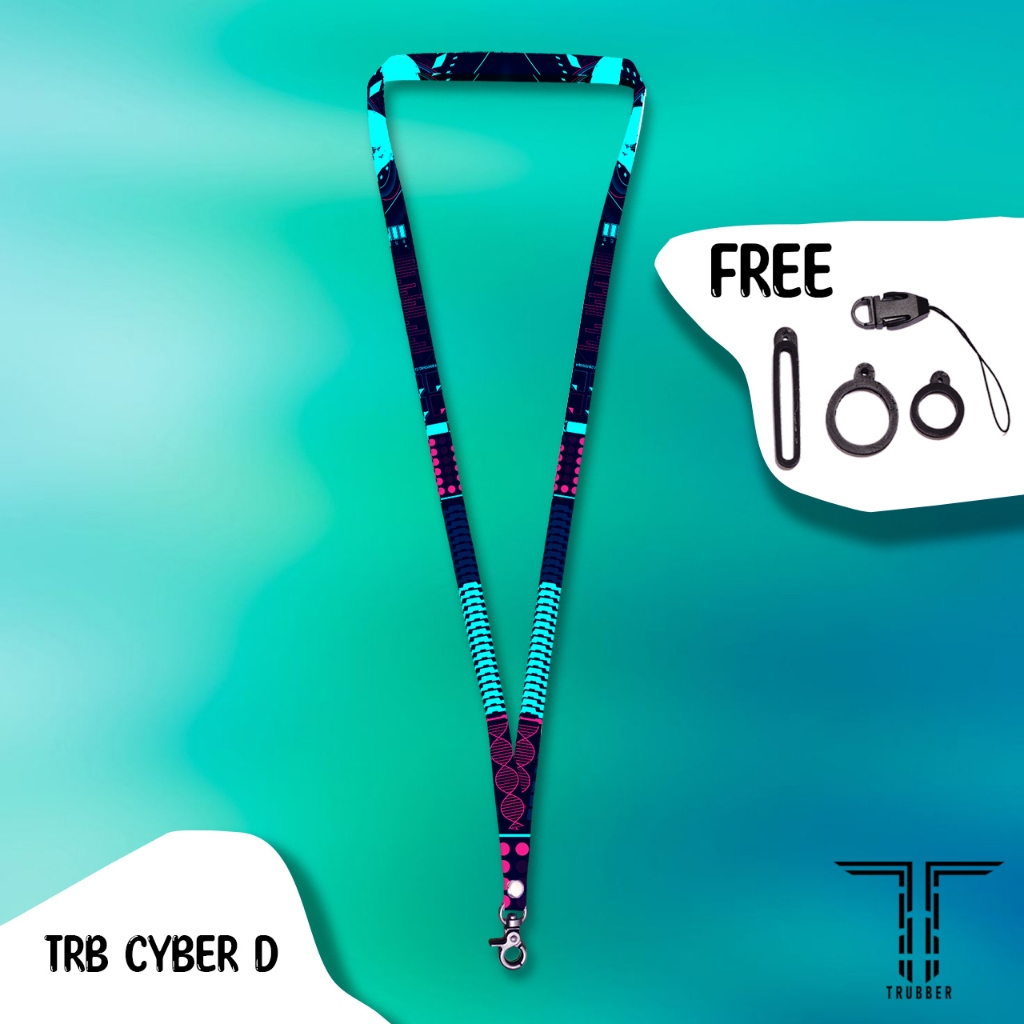 

ID TALI LANYARD GANTUNGAN HP AESTHETIC LEBAR 1 CM FULL PRINTING 2 SISI LANYARD CARD HOLDER MURAH