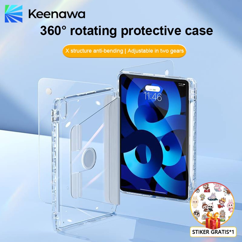 Keenawa Acrylic fully transparent Casing iPad For iPad Air 4 Air 5 Case for iPad Pro 11 12.9 Cover 2
