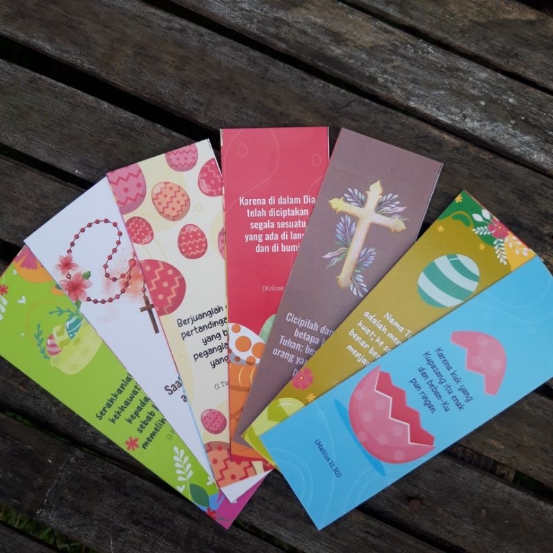 

[PER BOX] PEMBATAS ALKITAB TEMA PASKAH ANEKA DESAIN-BIBLE BOOKMARK FOR EASTER