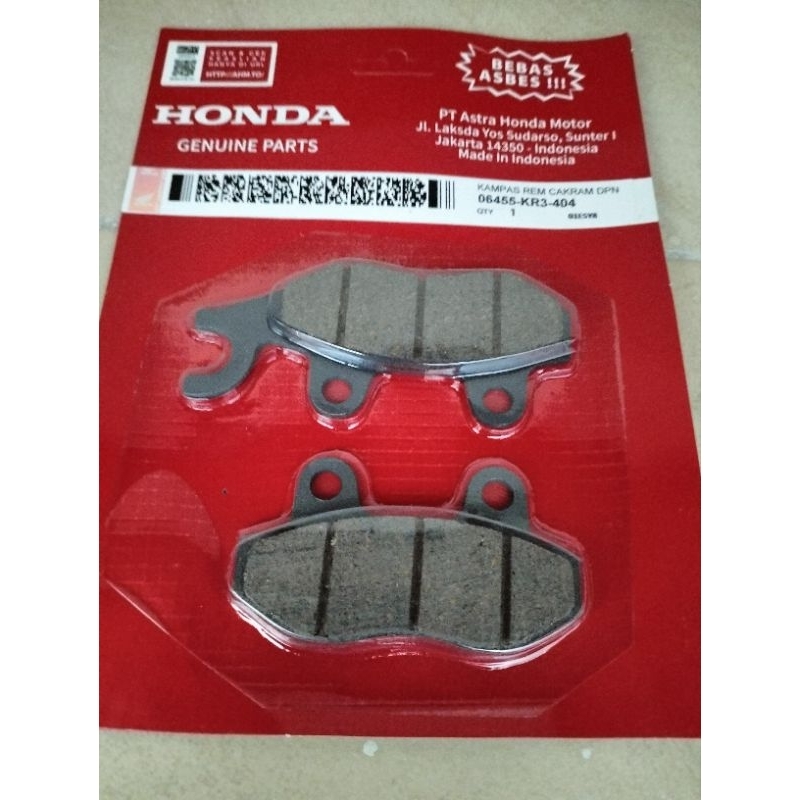 Dispad Cakram kampas rem Cakram depan Motor Honda Supra X, Karisma, Supra Fit, Supra 125, Revo 2007-