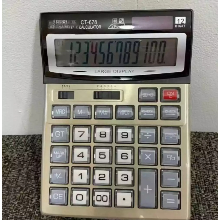 

Calculator Bagus Kalkulator CT 678 Kalkulator dagang 12 Digit 12digit