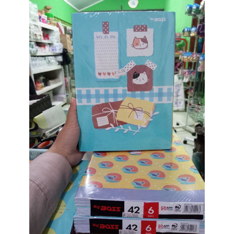 

BUKU TULIS BIG BOS 42 LEMBAR 1 PACK ISI 6 PCS