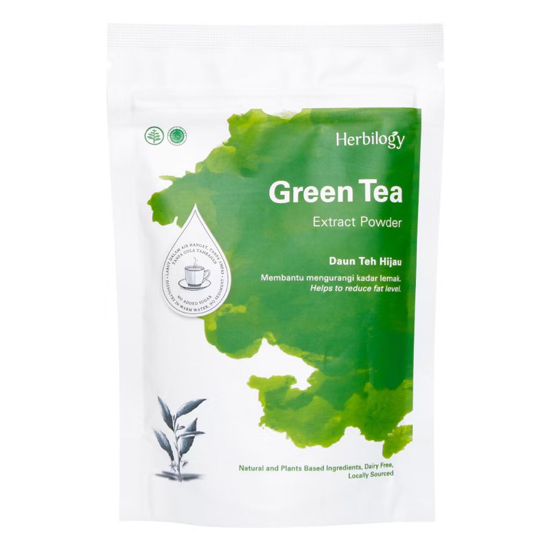 

HERBILOGY GREEN TEA EXTRACT POWDER 100GR BPOM