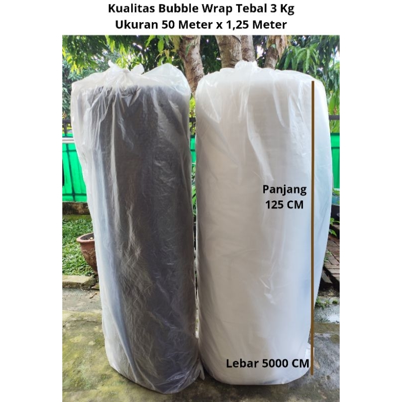 

Bubble Wrap kualitas TEBAL 1 Roll ukuran 1,25 Meter X 50 Meter Palembang