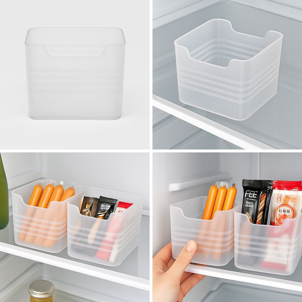 (GI) Rak Storage Laci Kulkas Plastik Serbaguna