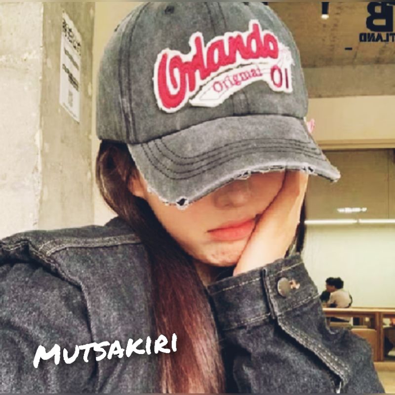 Topi import Orlando Model Sobek Warna Vintage topi Pria Wanita