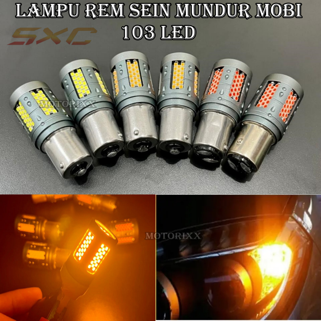 Original lampu rem sein bayonet 103 led super bright sxc 40 watt super high power 1157 7740 1156 lam