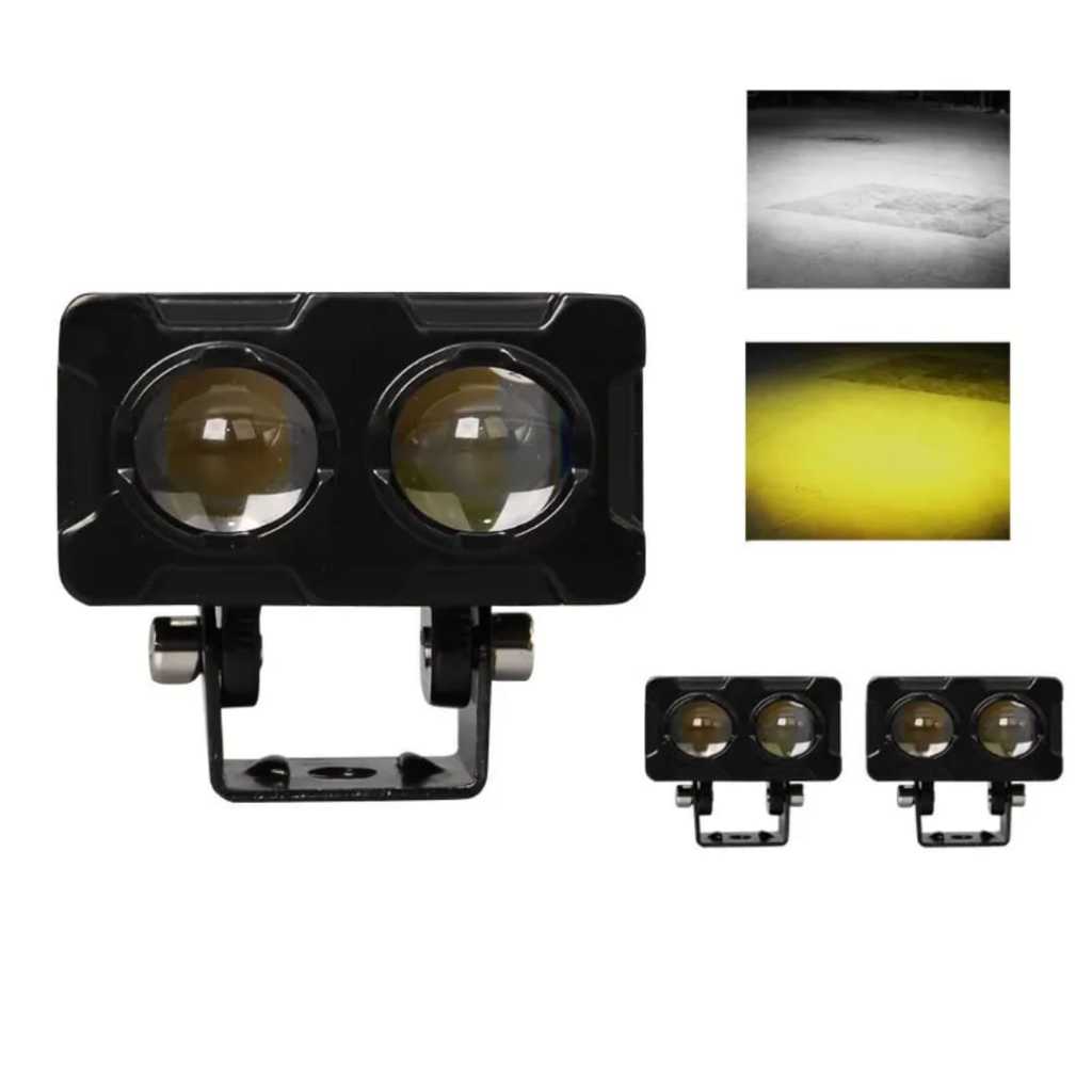 Lampu Tembak Sorot LED Laser 2 Mata/Lampu Sorot Led/Lampu Tembak SQL 2 Mata Polos Super Terang/Lampu