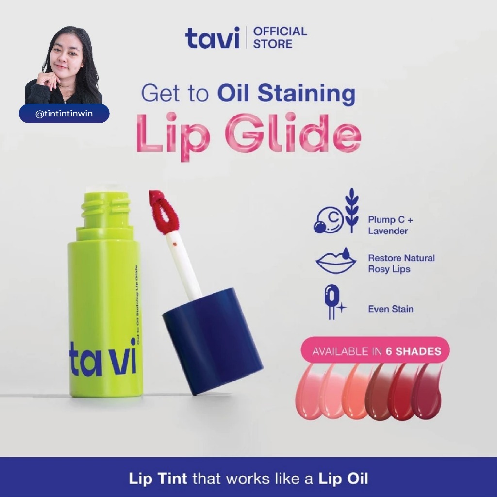 [TINTINTINWIN'S PICKS] NEW TAVI Gel to Oil Staining Lip Glide 4 g (Oil Infused Glossy Lip Tint) - Ta