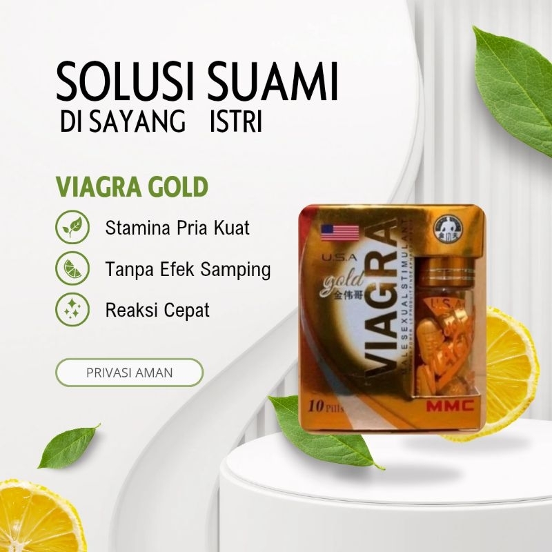 VIAGRA4 GOLD® OBAT HERBAL STAMINA PRIA ISI 10 PIL REAKSI CEPAT TANPA EFEK SAMPING