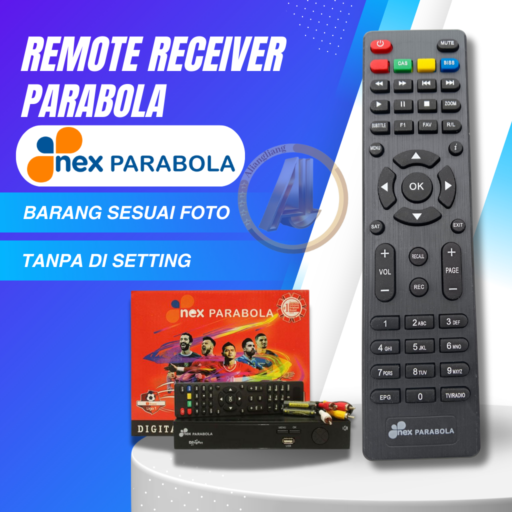 Remot Remote Receiver Nex Parabola Mola Nex Parabola Merah