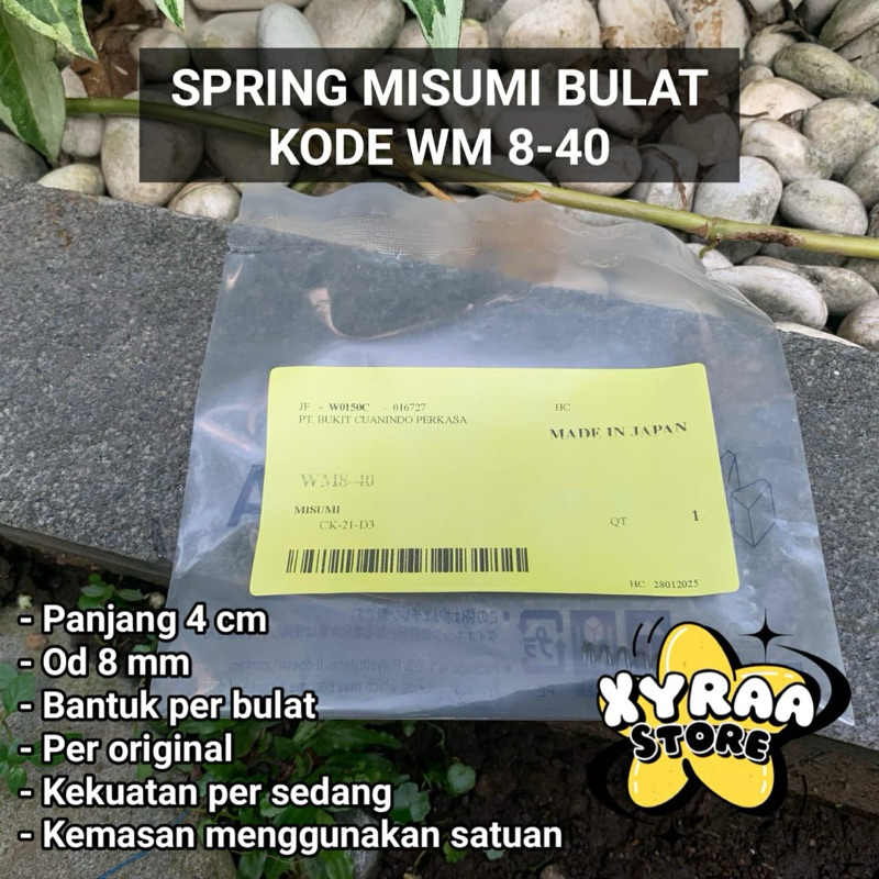Per misumi bulat WM 8-40 / Spring misumi bulat WM 8-40 / Per mizumi
