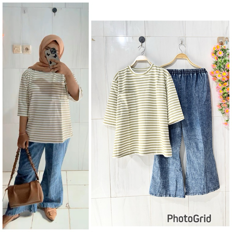 set cel wanita set jeans wanita set combed wanita