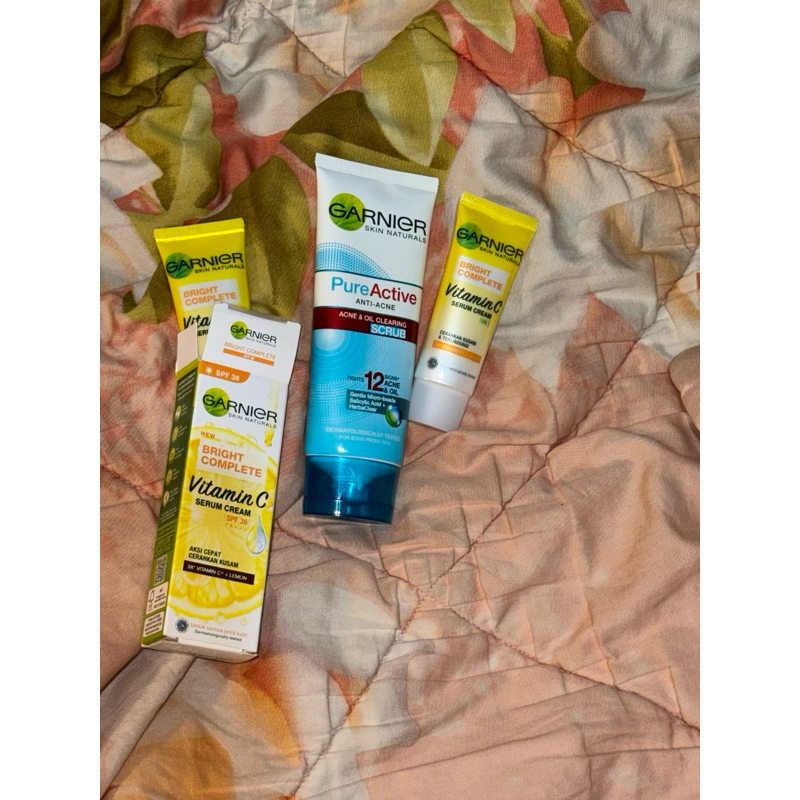 SABUN CUCI MUKA GARNIER & SERUM BRIGHT GARNIER