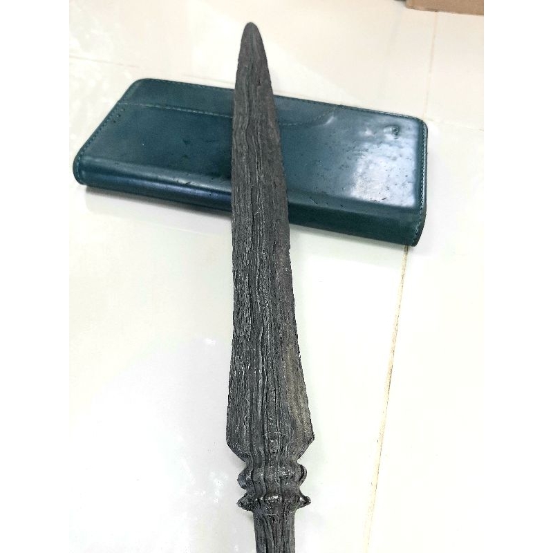 pusaka tombak godhong pring, pamor tejo kinurung