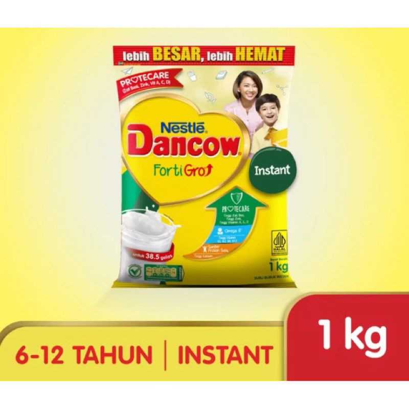 

Dancow Fortigro Susu Bubuk- Susu Anak Instant Pouch 1kg