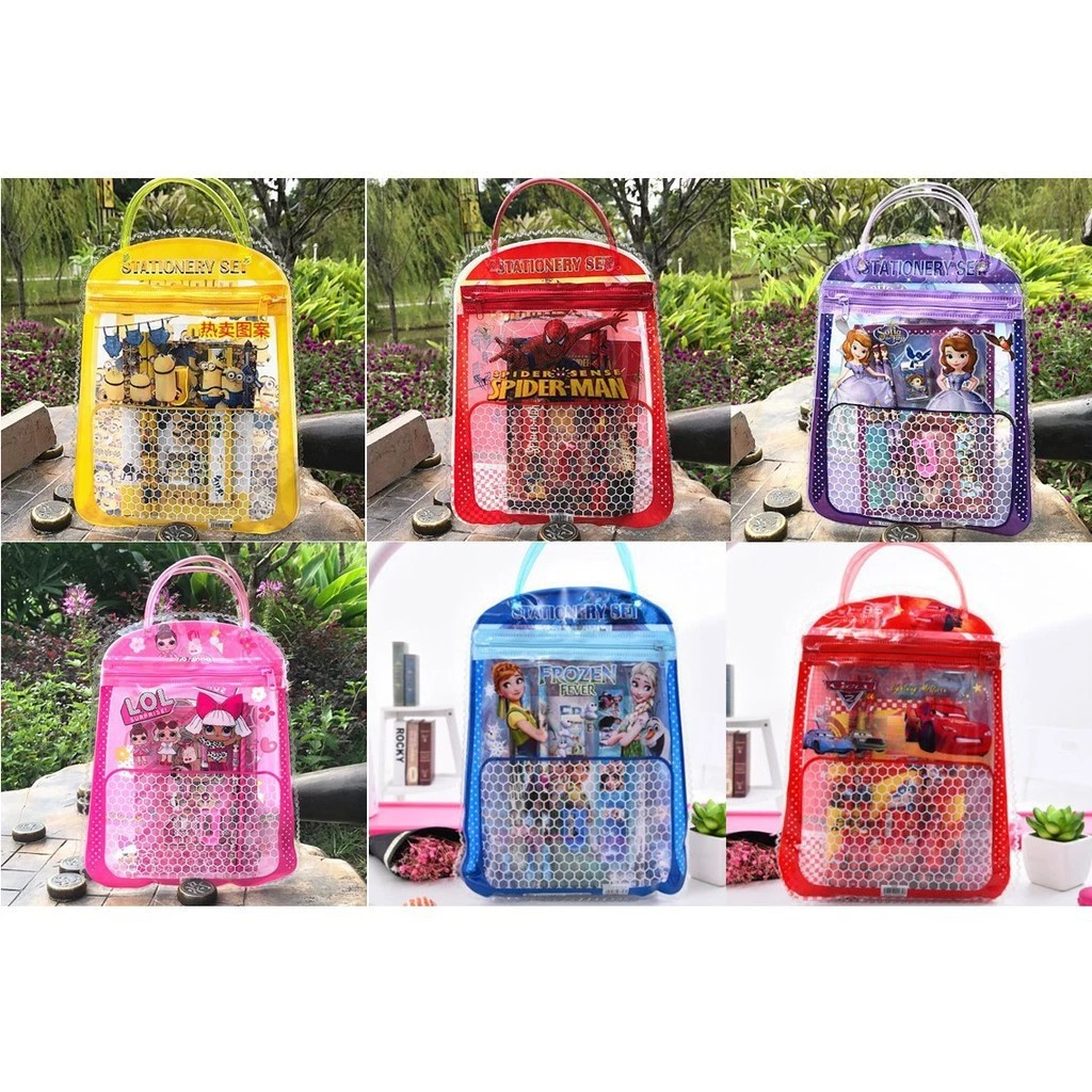 

PGATK-Set 6in1 Free Bag Alat Tulis Anak Sekolah Buku Pulpen Penghapus Pengaris