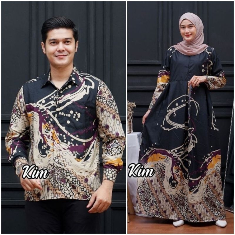 Gamis batik couple gamis batik terbaru gamis batik kombinasi batik sarimbet batik wanita