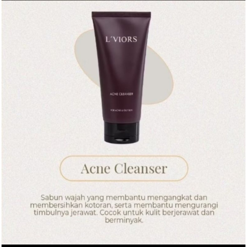 LVIORS ACNE CLEANSER (Oily/ Acne skin)