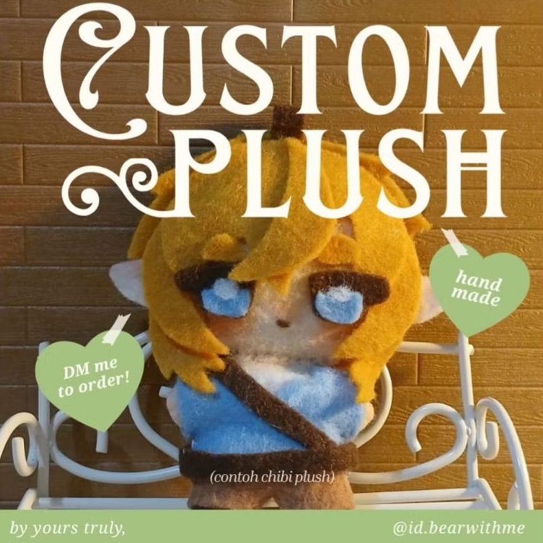 [PO/READ DESC] custom felt chibi plushie