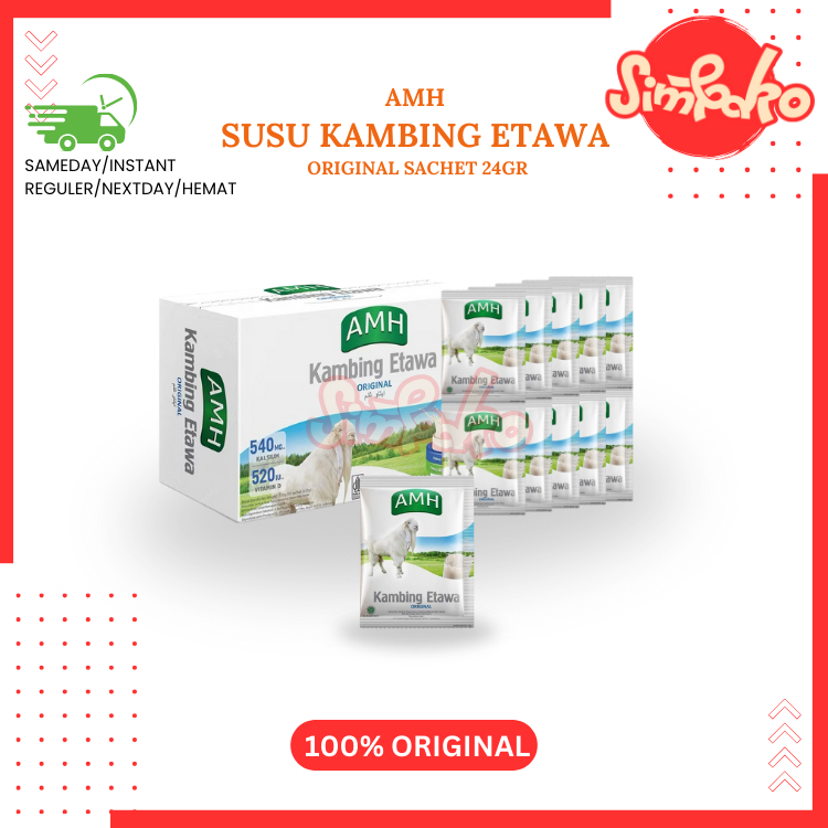 

SIMBAKO - Susu Kambing Etawa AMH Isi 10 sachet All Varian Original Susu Jahe