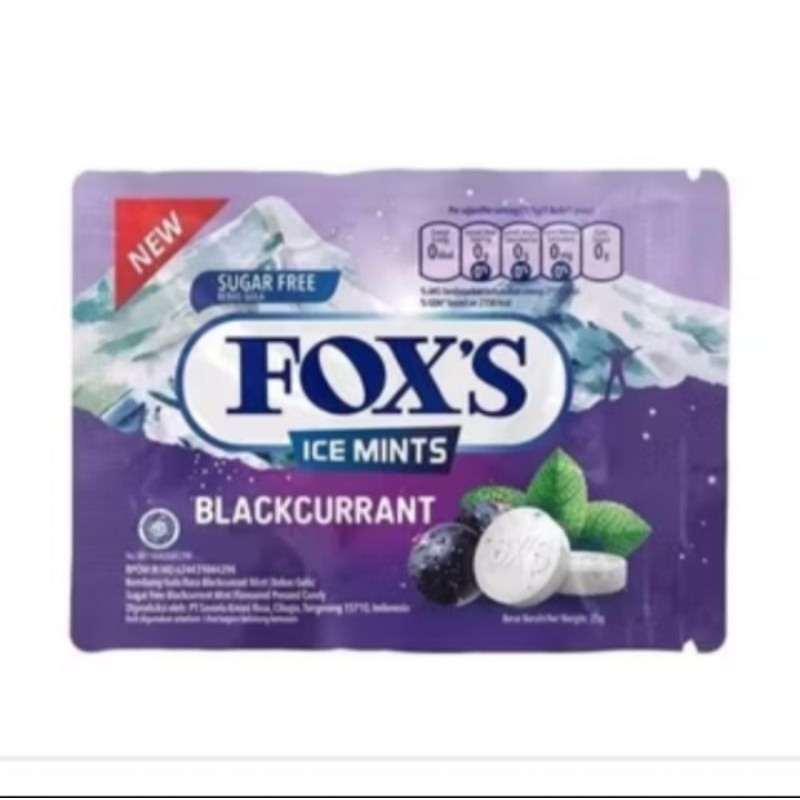 

Foxs rasa blackurraant permen sachet