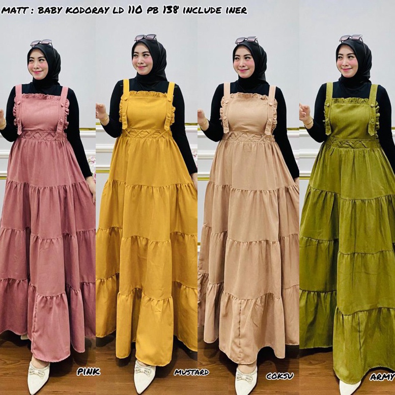 Harga TERMURAAH QF Gamis Overall Tanpa Iner 924OverallGamis