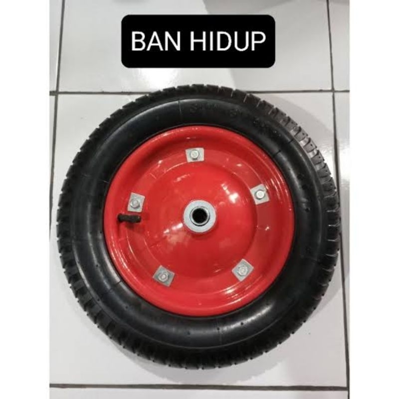 Ban Gerobak Sorong / Ban komplit Hidup Gerobak Dorong