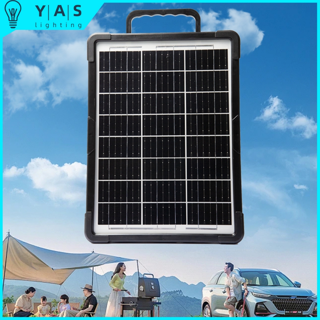 Panel Pengisi Daya Tenaga Surya Panel Surya Portabel Tipe-C Outdoor Tahan Air IP65 Cocok Untuk Mengi