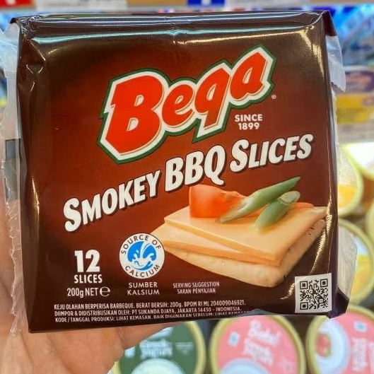 

Bega Smokey BBQ Slice / Keju Bega Bbq 12 Slice / Pack