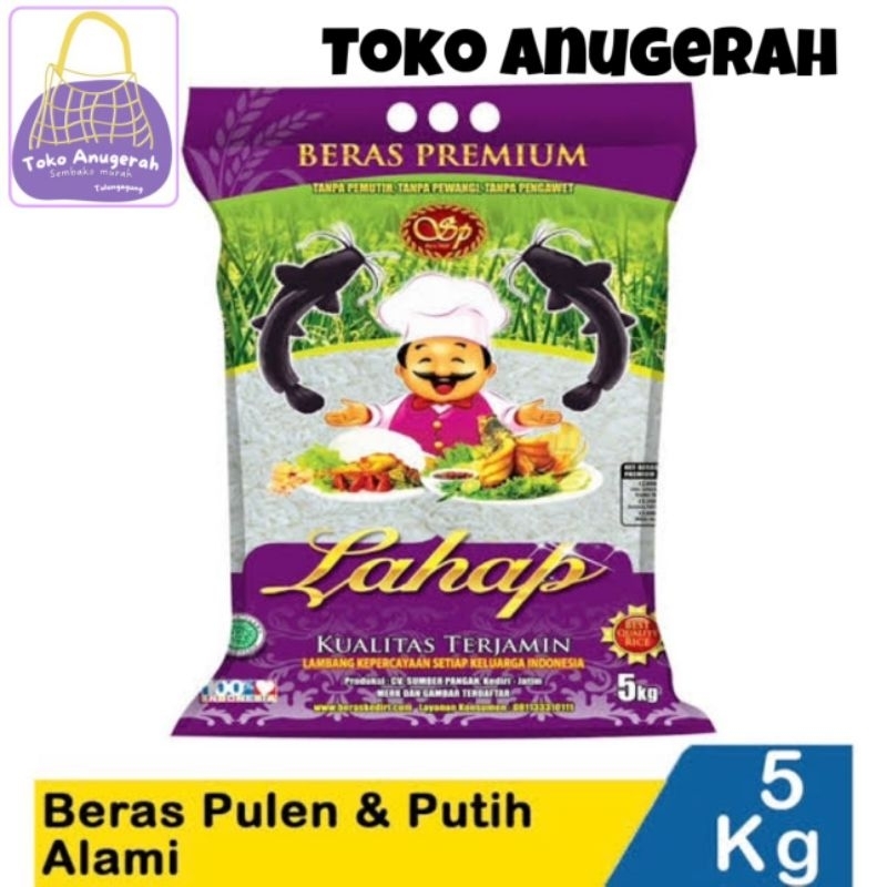 

Beras Lahap Lele 5kgx2 & Lahap wanita 3kgx4