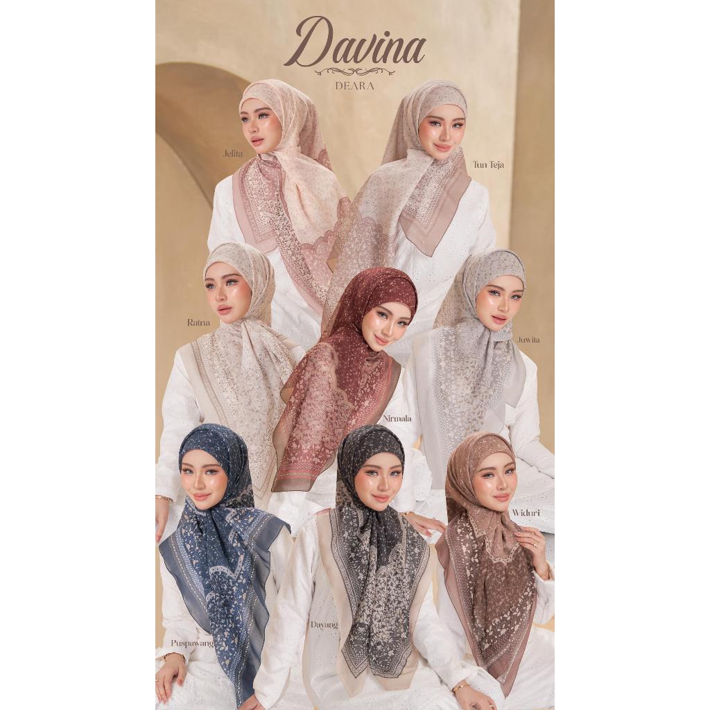 DAVINA DEARA MALAYSIA ORIGINAL 100% SCARVES Hijab Bahan Kain Katun Voal Jepang Premium Branded Impor