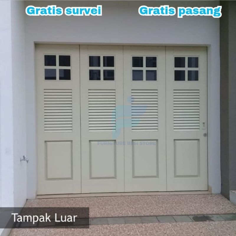 Pintu Geser Lipat / Pintu Minimalis Geser Lipat / Pintu Toko Roling Door