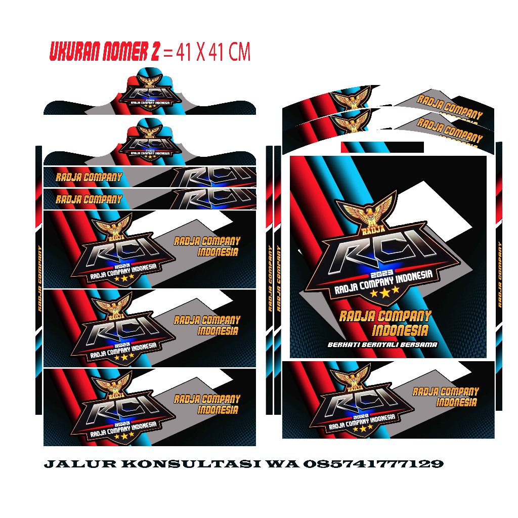 STIKER DECAL SANGKAR KHOSAN RADJA RCI STIKER DECAL RADJA
