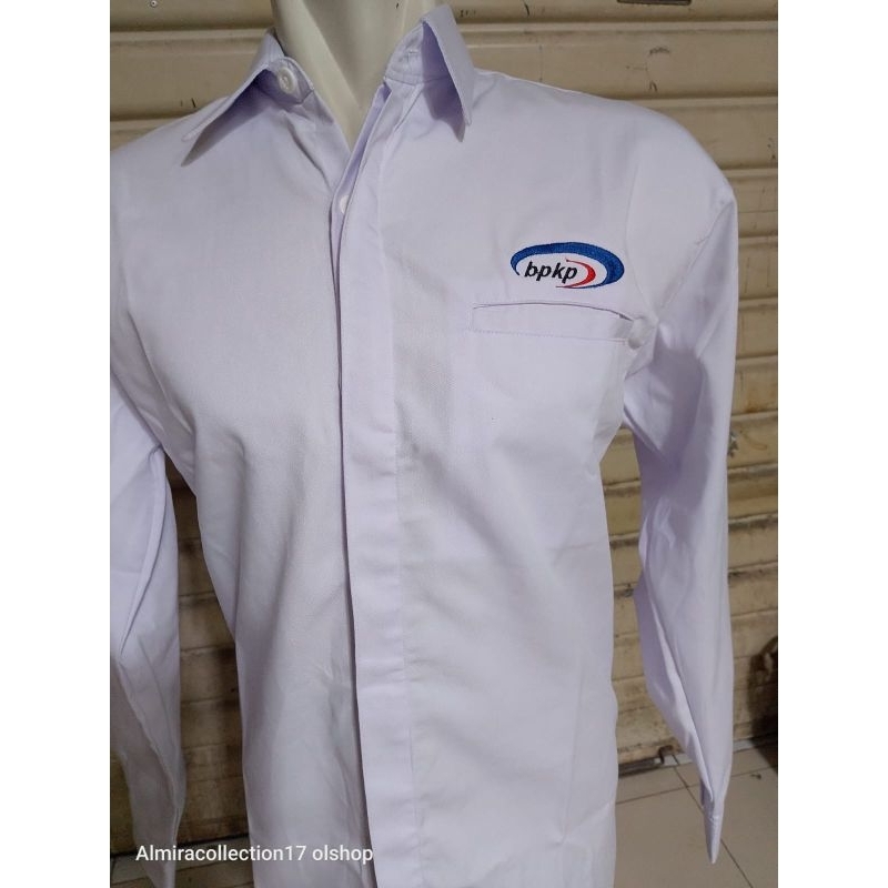 kemeja BPKP putih panjang seragam kerja BPKP putih baju bpkp putih di