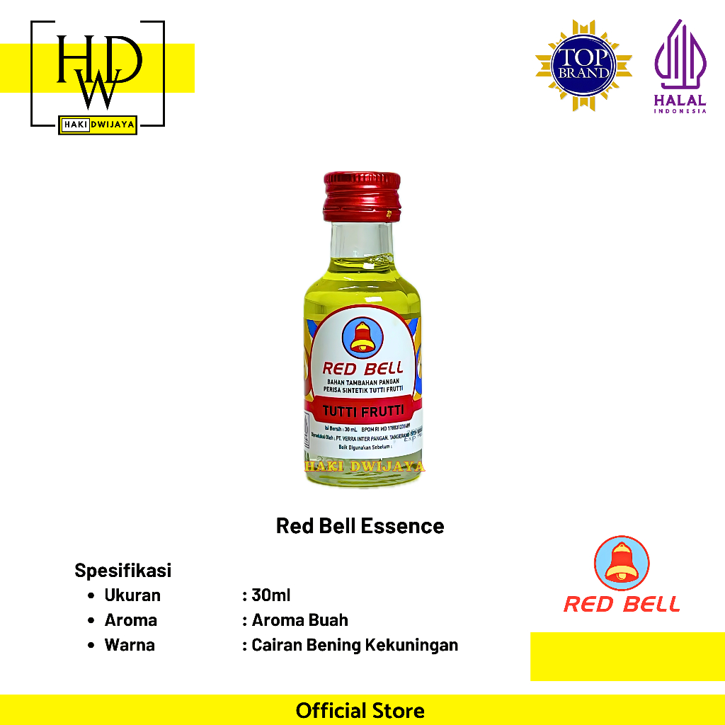 

[30ml] Red Bell Essence Tutti Frutti Botol Kaca