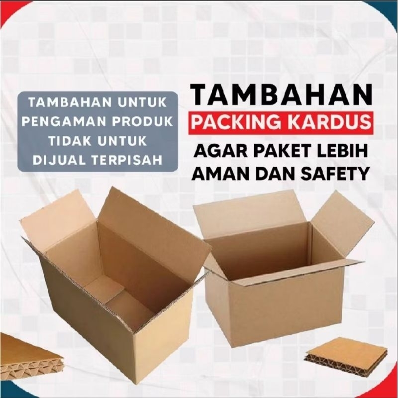 

Tambahan paking kardus dan buble
