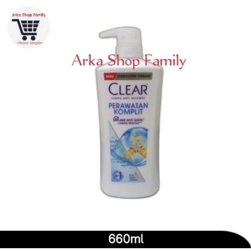 CLEAR Shampoo Anti Ketombe Perawatan Komplit Complete Soft Care 660ml