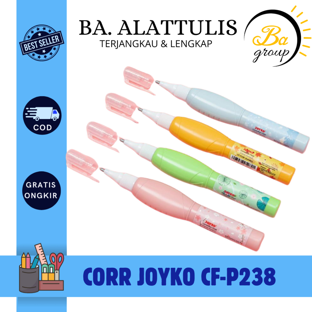 

Correction Fluid Cairan Koreksi Penghapus Cair Joyko CF-P238 - BA.ALATTULIS