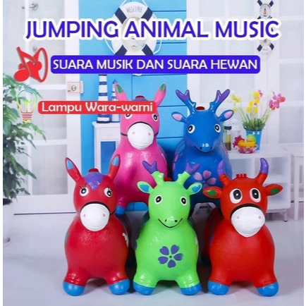 KUDA LUMPING LUCU MAINAN ANAK MURAH MAINAN JUMPING ANIMAL MUSIC ANAK KUDA KUDAAN JUMPING ANIMAL PONI