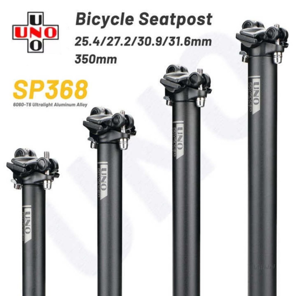 UNO Advanced Project Seatpost Sepeda Alumunium Alloy Ultralight 25.4/27.2/28.6/30.4/30.9/31.6 lenght