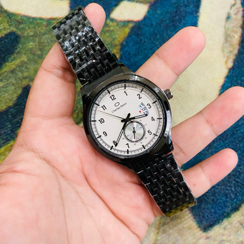 Jam tangan pria charles delon original