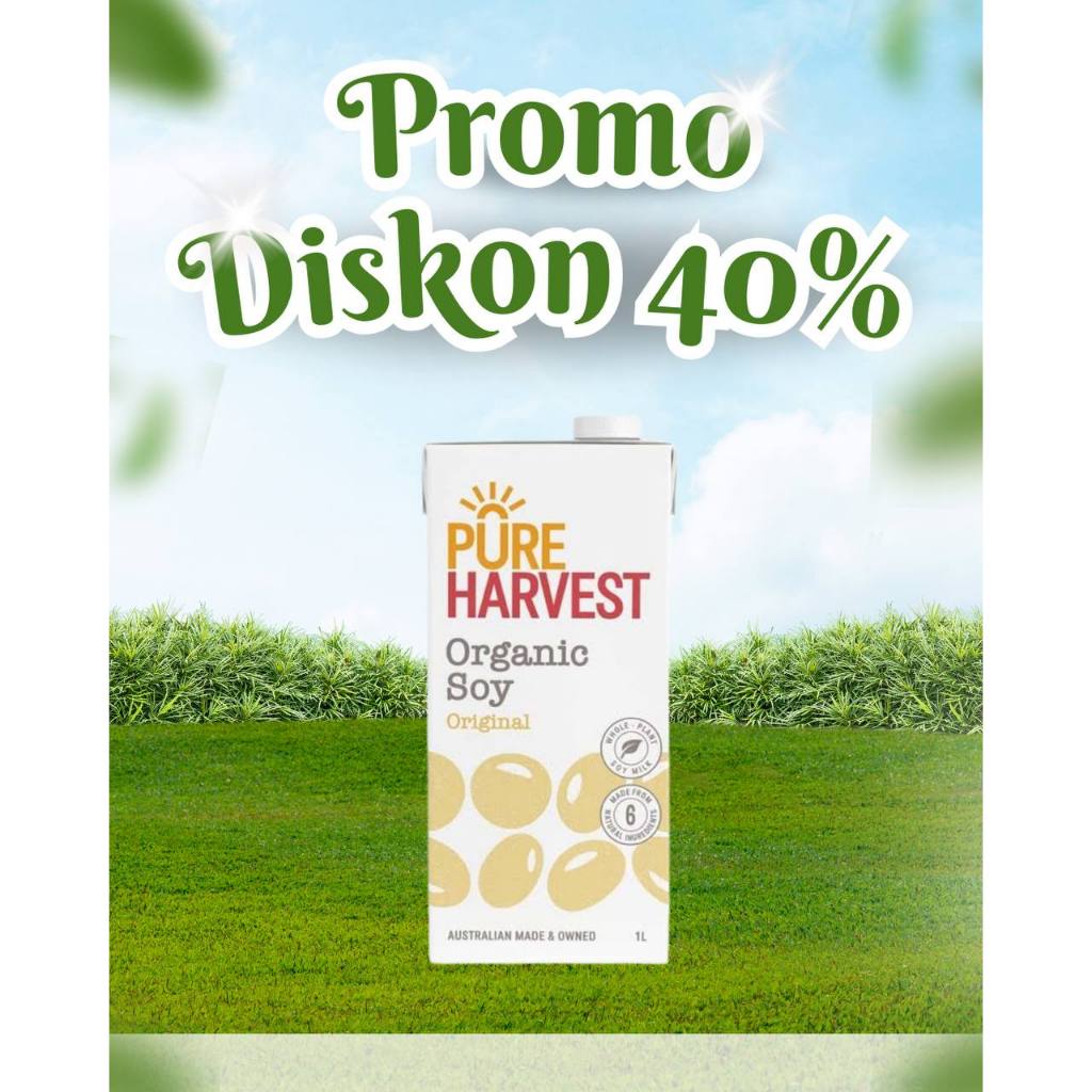 

Pure Harvest Soy Milk Original 1L / Susu Kedelai